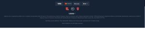 Online casino licensing information graphic