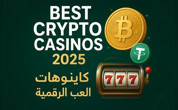 Cryptocurrency casino sites illustration