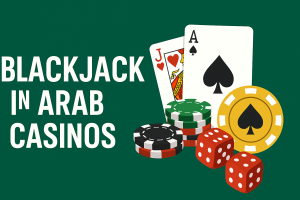 Blackjack table game illustration