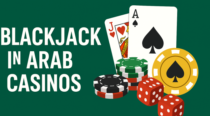 Blackjack table game illustration