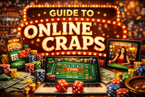 Craps table game illustration