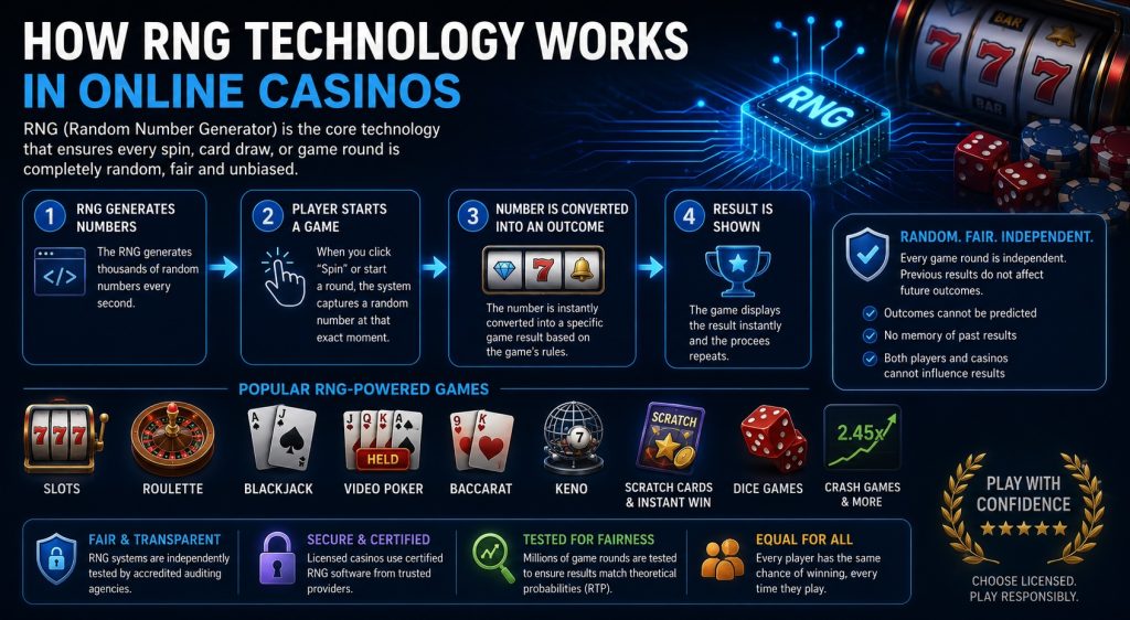 RNG in online casinos review