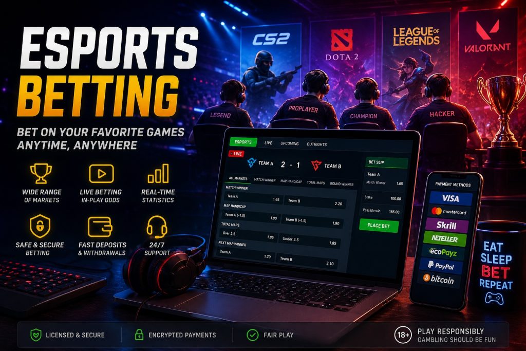 Esports betting sites Arabic
